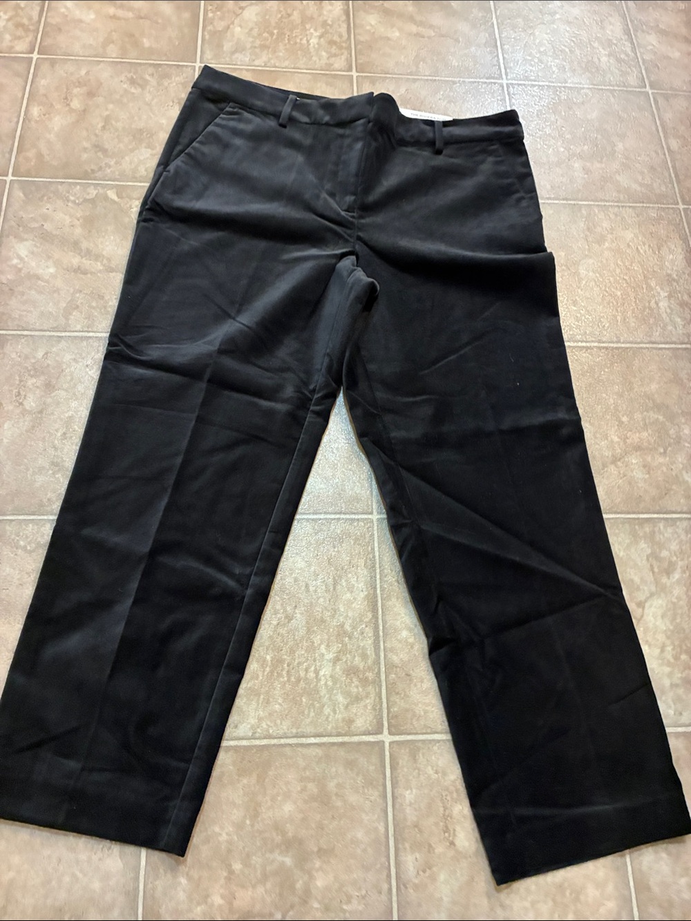 LOFT Black Women's The Riviera Slim crushed velvet